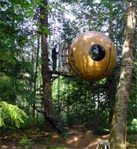 Architecture Design Home on Treehouse Design   Tree House Sphere Design   Busyboo