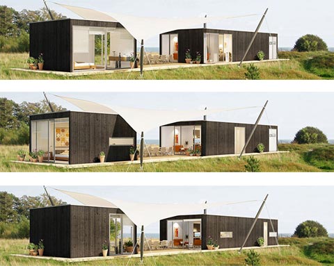 Home Architecture Design on Available In Flat Packs  Each Base Model Of This Modular Home Can Be