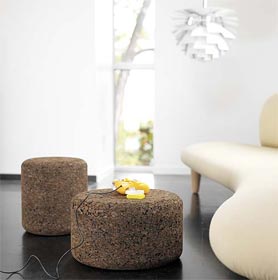 cork table stool - Cork Table and Stool