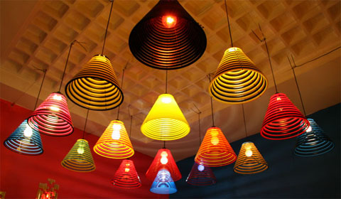 cmyk lamp shades - CMYK lamp shades