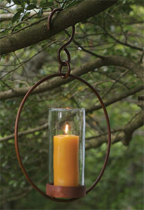 hanging hoop candle holder - Hanging Hoop Candle Holder