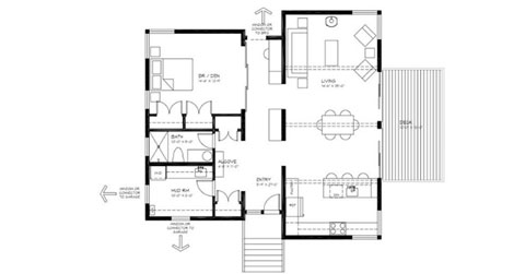 modular home plan 01 2 - Prefab Method Cabin