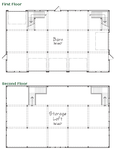 prefab barn plans ybh2 - Prefab barns by YBH