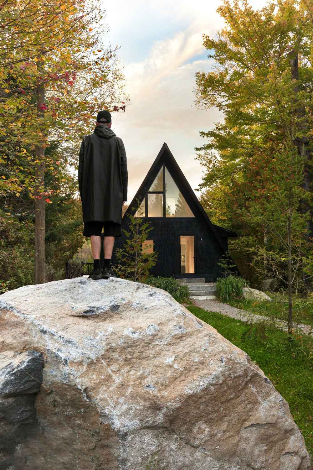 60’s A-Frame Cabin Design &amp; Renovation in Montreal, Canada