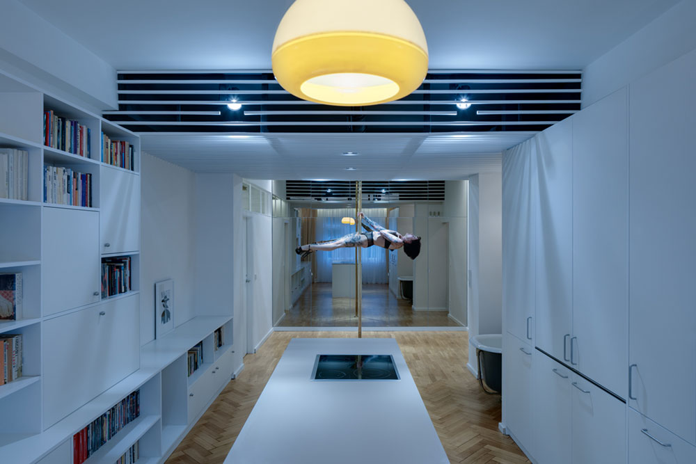 A Small Modern Apartment Design For A Pole Dancer In Prague WOW!