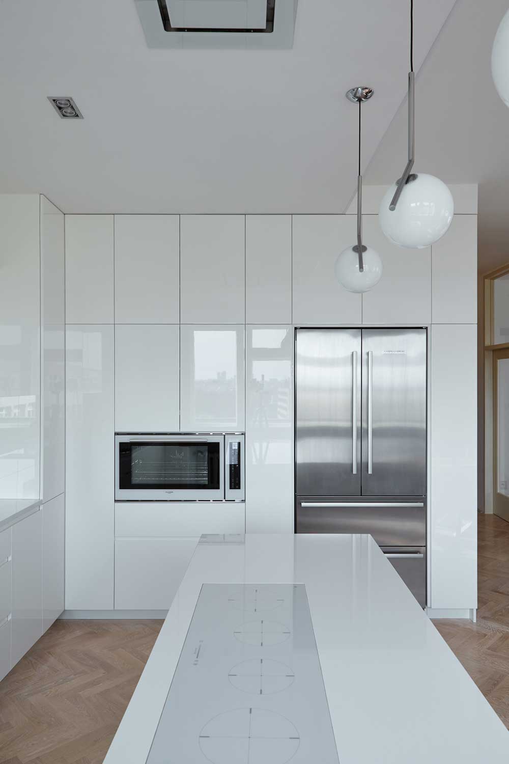 Apartment interior kitchen design