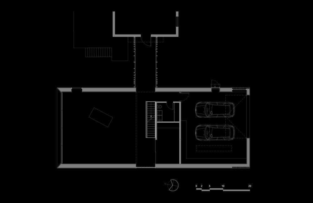 artist studio addition plan - Workshop on a Cliff Addition