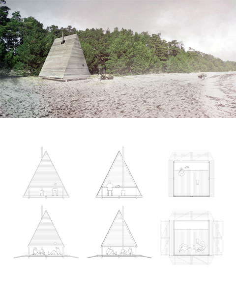 beach cabin blacklodge 3 - Black Lodge: a modern approach to primitive needs