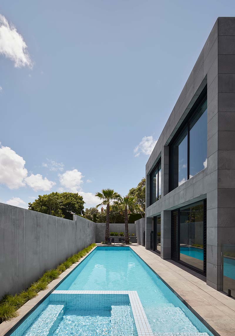 bluestone home design pool - The Quarry House