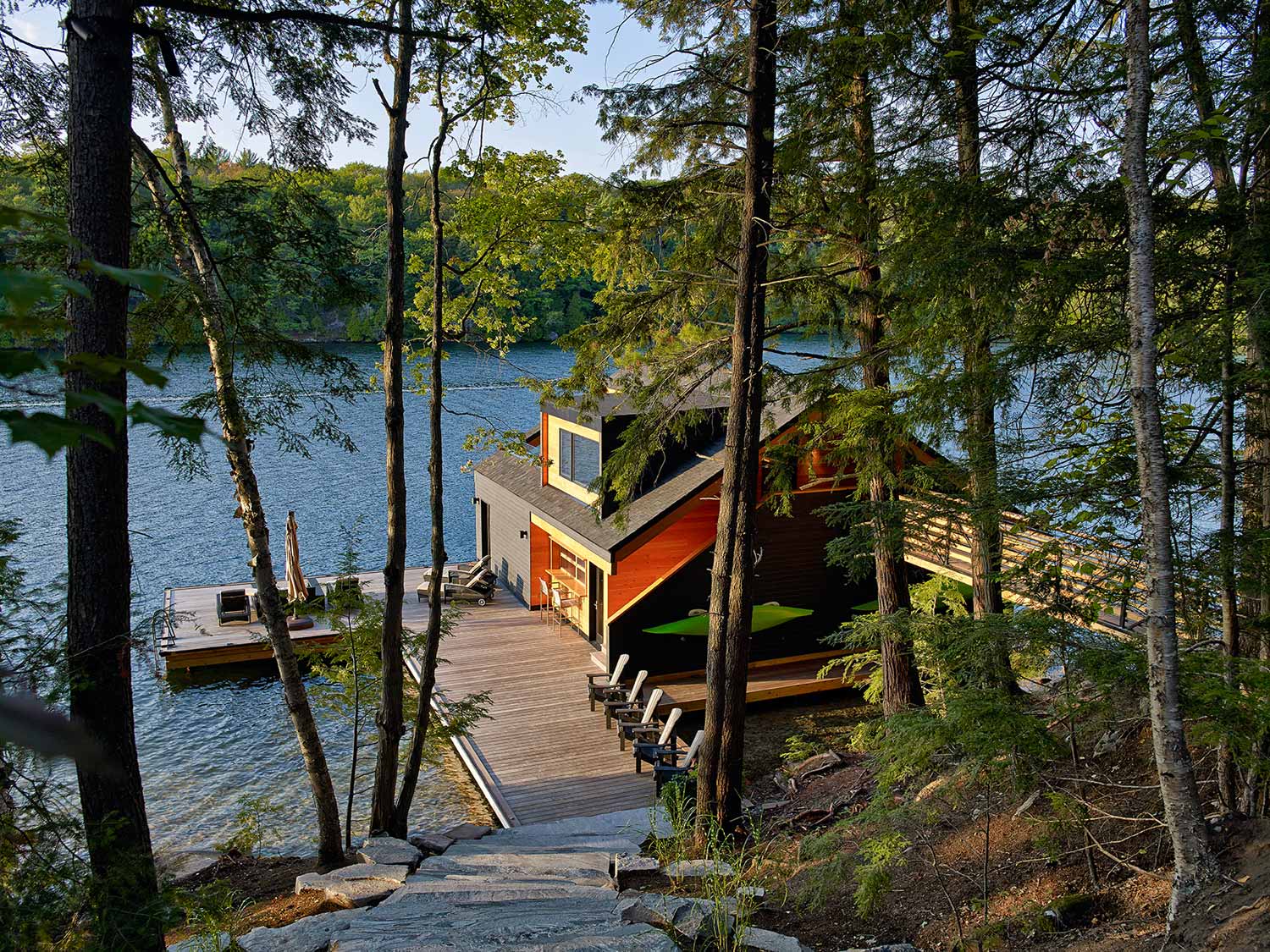 lake joseph boat house - modern cabins