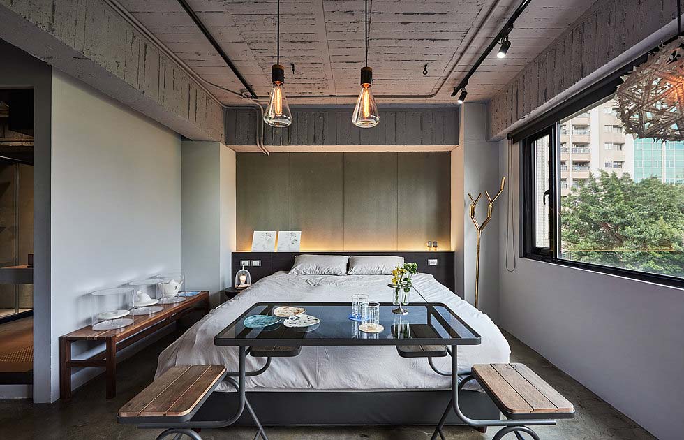 Boutique hotel bedroom design