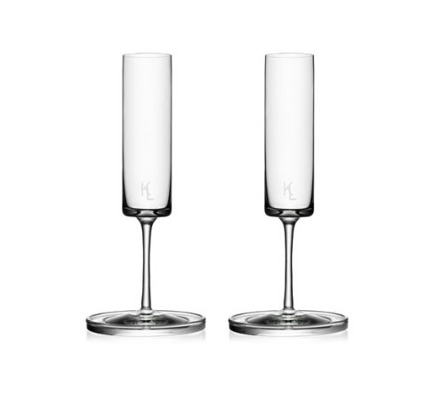 Overtreffen Zegevieren medeleerling Champagne flute set by Karl Lagerfeld - Glassware