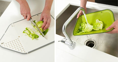 chopping board strainer - Rinse & Chop Board