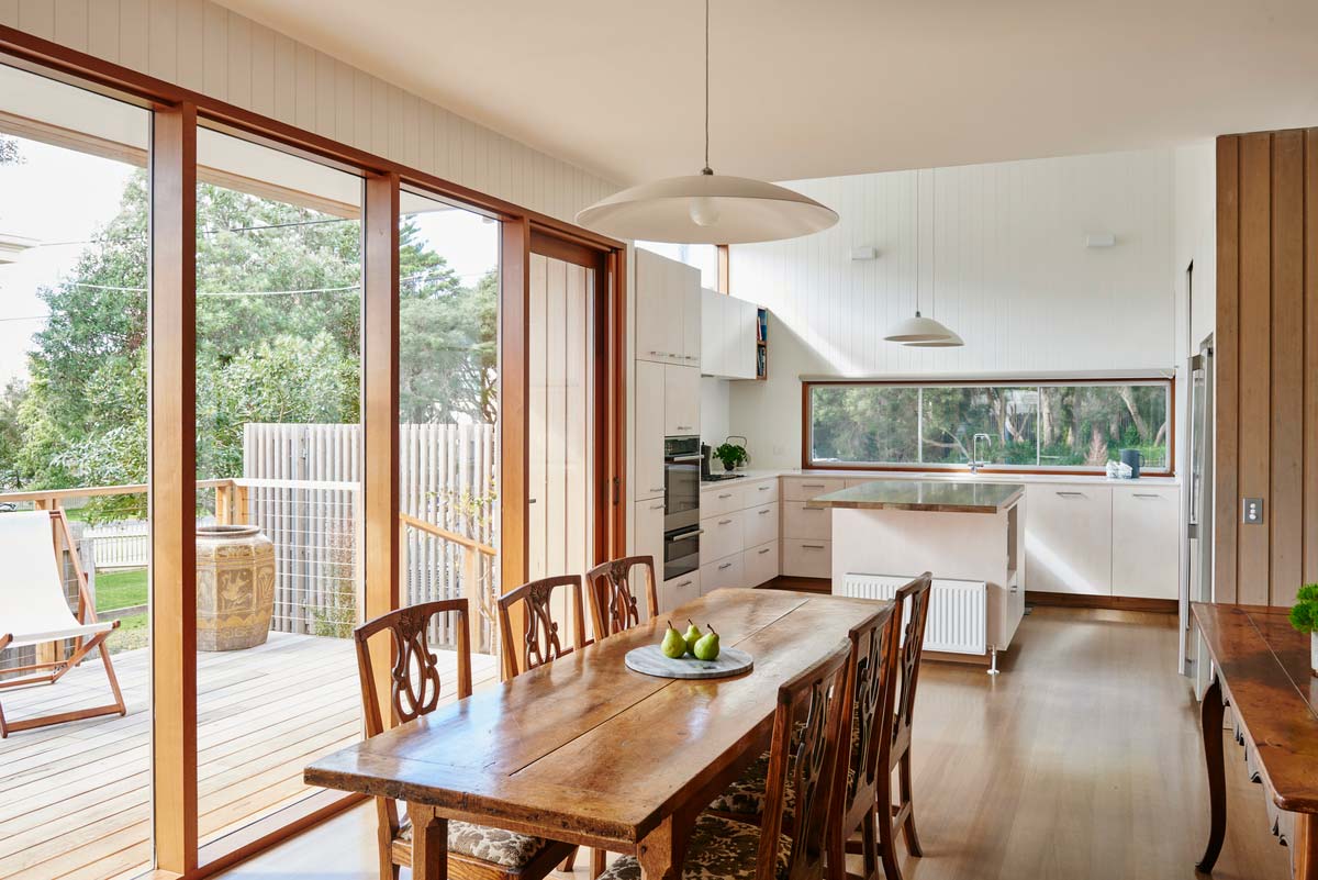 coastal gable house kitchen design - Point Lonsdale