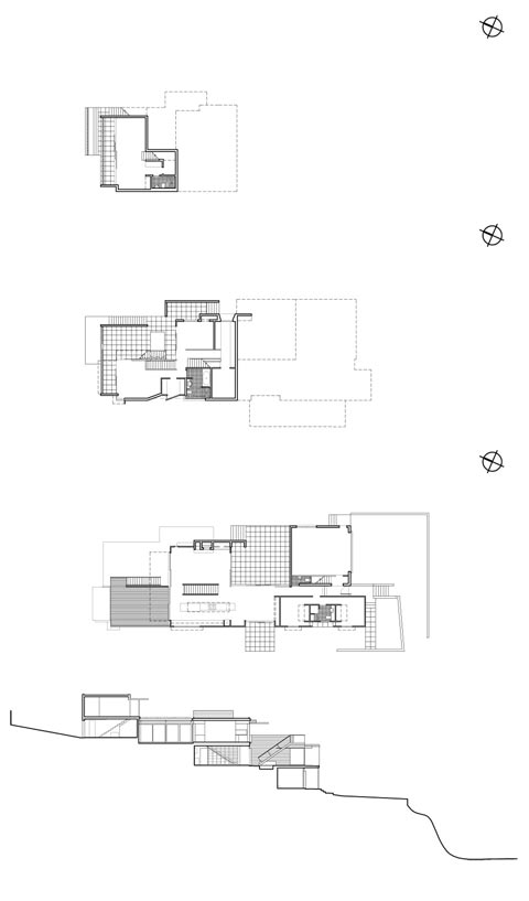 coastal home plan ns house - North Shore House: Living On A Seaside Slope