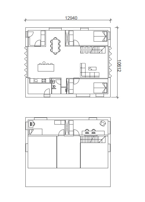 Shipping container home plan