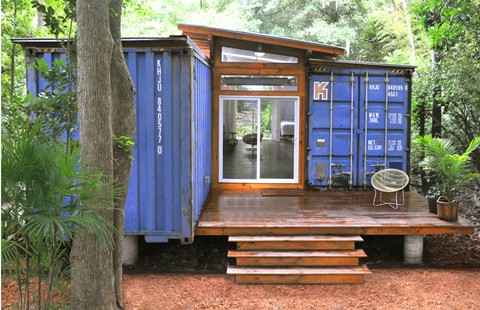 Shipping container home design in savannah