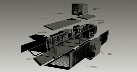 container house plans drop - Prefab Drop House