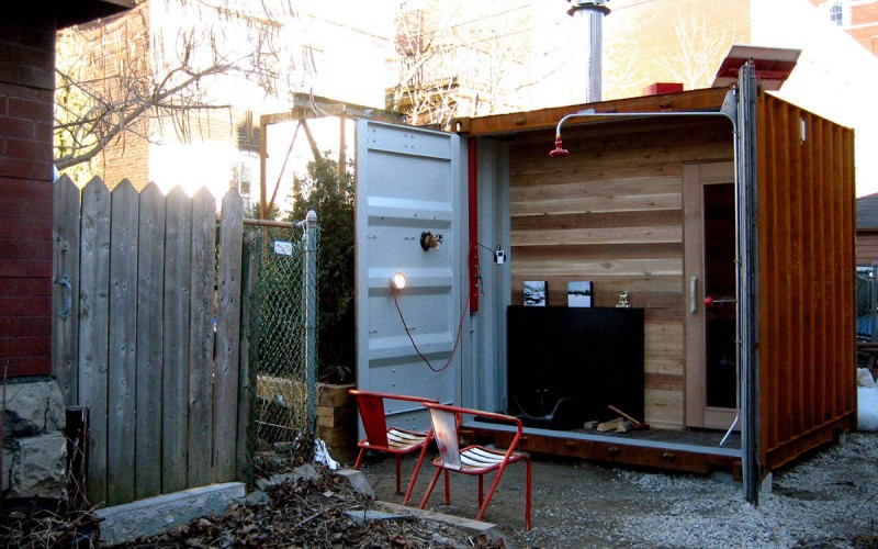 container sauna box 800x500 - Sauna Box: shipping container for sweaty sessions