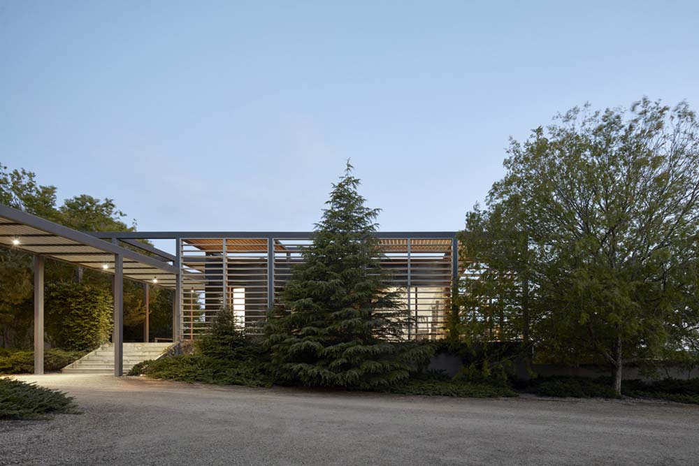 House Exterior Framed In Steel and Timber