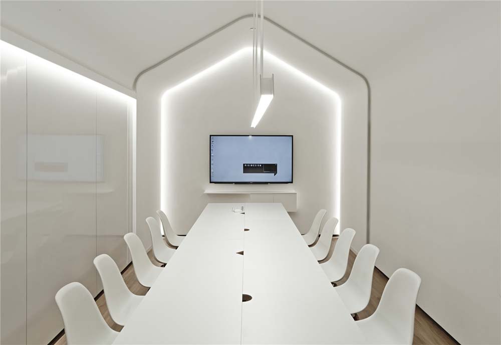 Creative Office All White Meeting Room