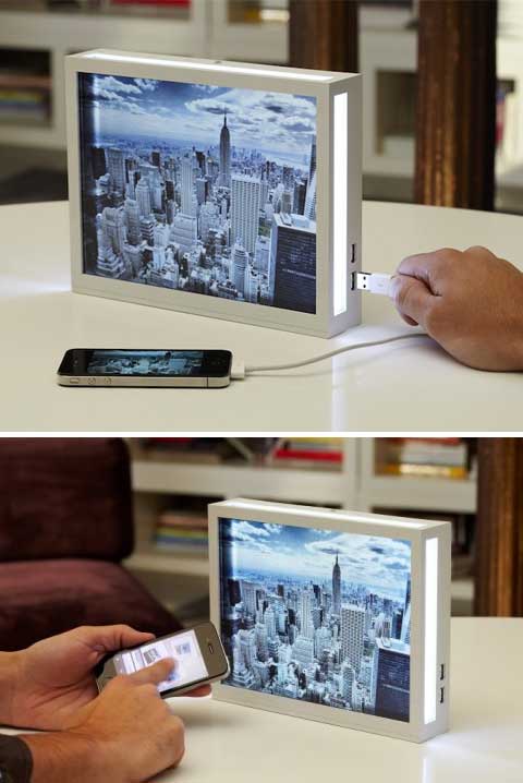 digital photo frame dia4 - DIA Digital Photo Frame: illuminating concept