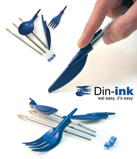 din ink pen cutlery3 - Din Ink: Dinner She Wrote!