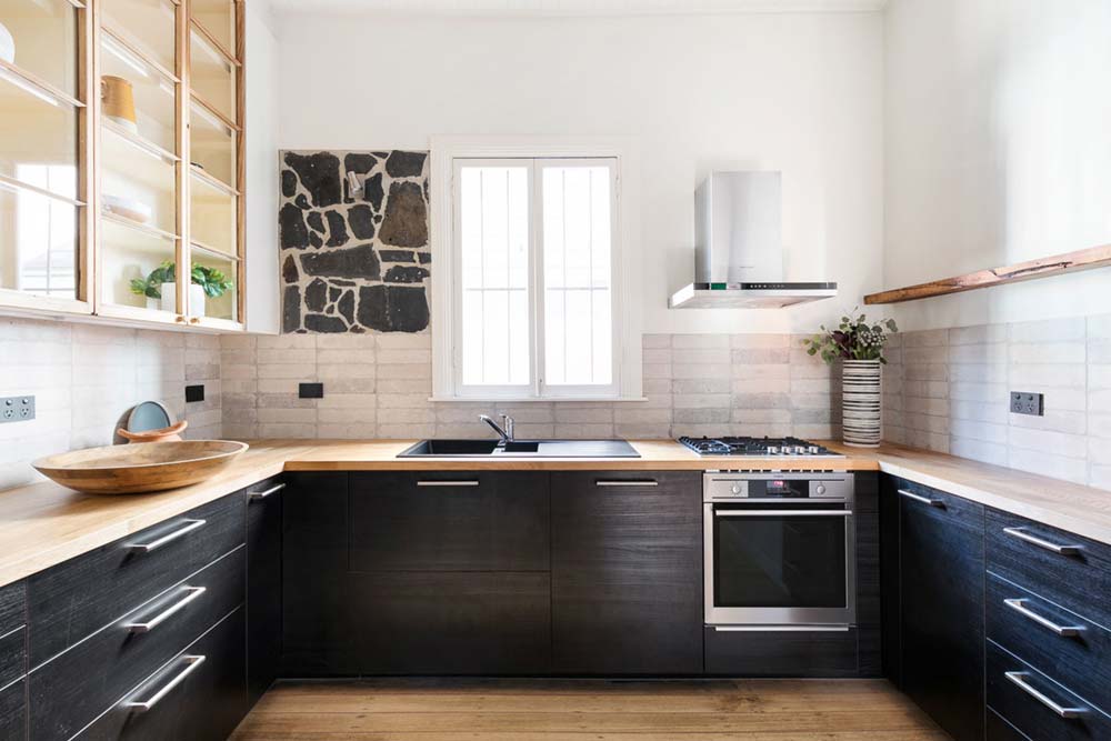 eclectic kitchen design - Fitzroy Street Residence