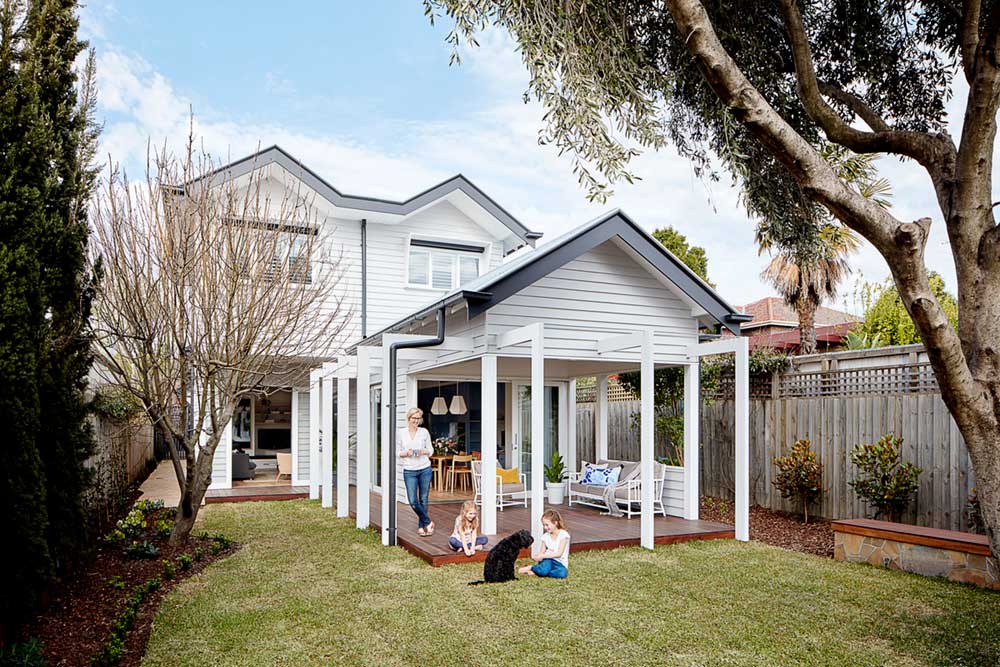 elegant cottage backyard design ba - Elgin Residence
