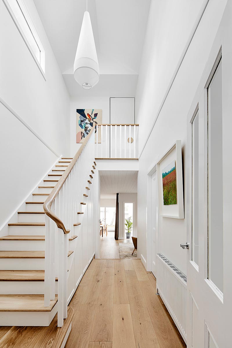 elegant cottage staircase design ba - Elgin Residence