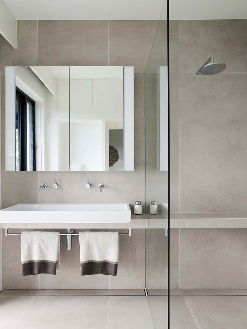 elegant soft interior design bathroom ba - Parsley Bay Residence