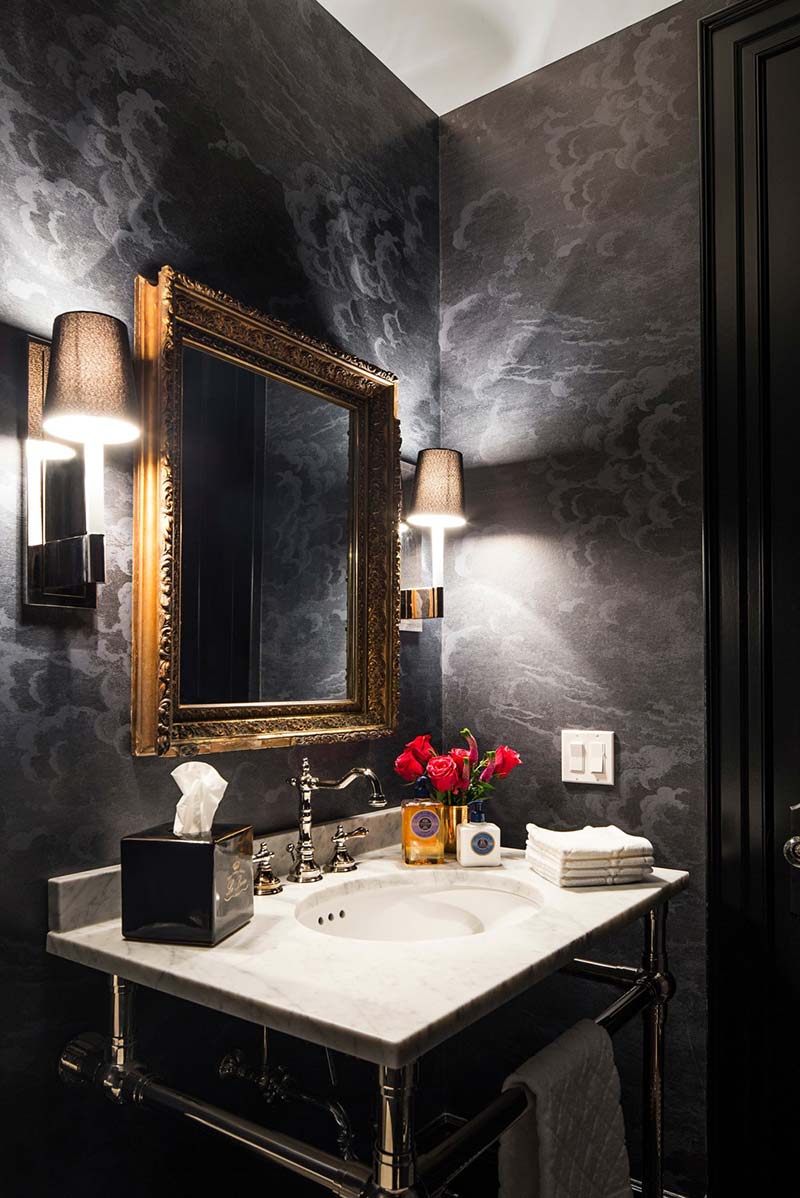 family home luxury interiors powder room - Home in Little Italy