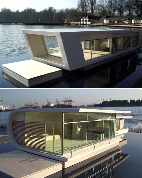 floating homes 3 - Floating Homes: Prefab On The Water