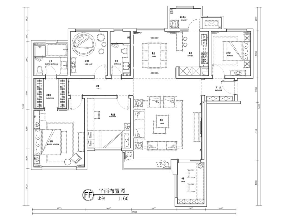 French Interior Design Plan