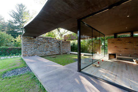 glass extension villa sk2 - Villa SK: a garden for a living room