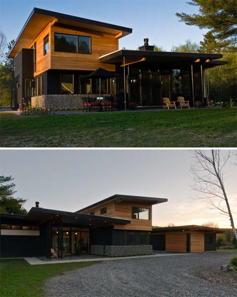 green-modern-cabin-muskoka-2