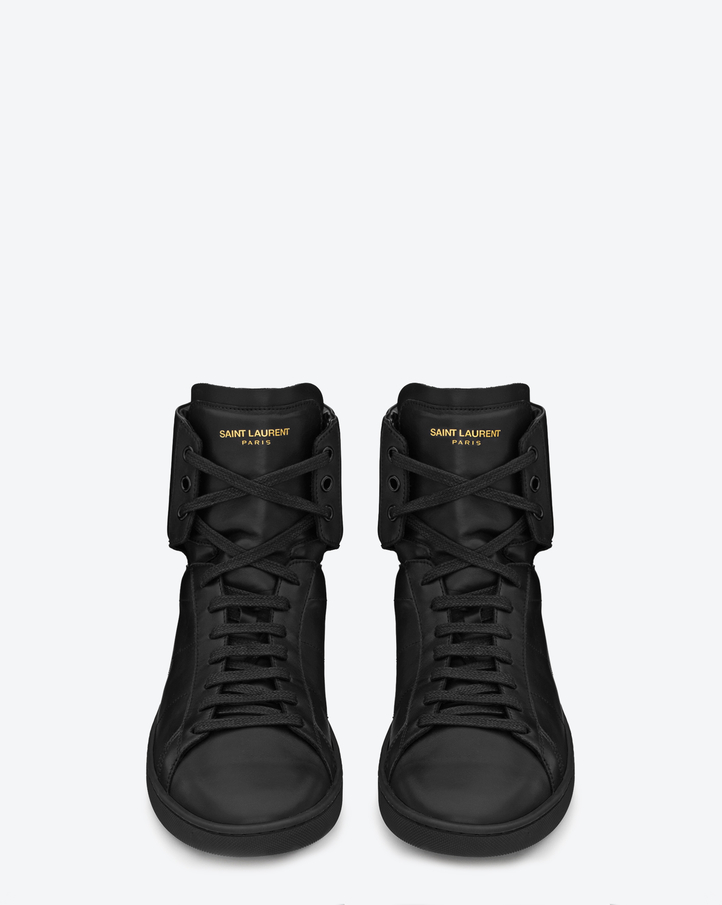 high top sneakers ysl - SL/01H Court Classic High Top Sneakers by Saint Laurent