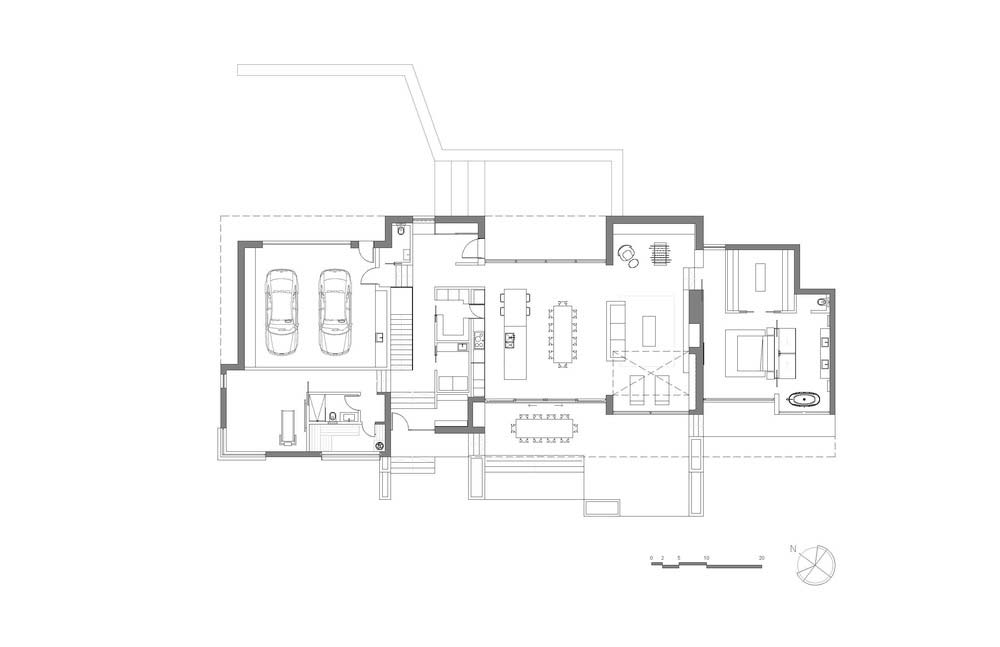 hillside lake house plan mua - The Slender House