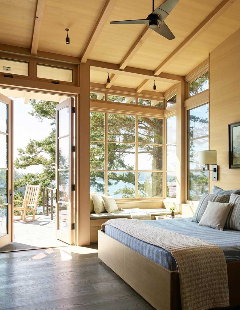 hillside stone home bedroom design hp - Hillside Sanctuary