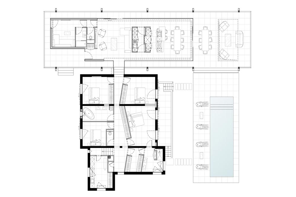 home glass extension plan blp - Maison CTN