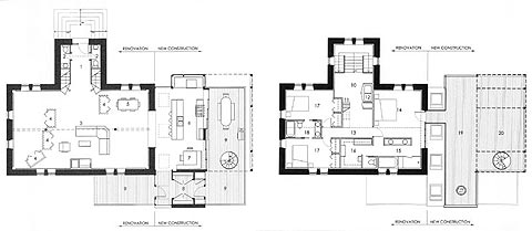 house extension plan faleide - Leonard Congello House