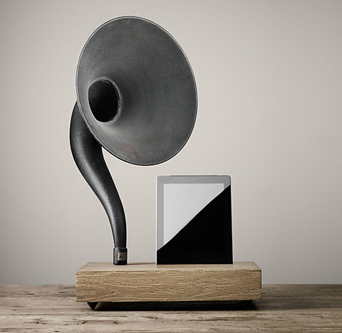 ipad-speakers-gramophone