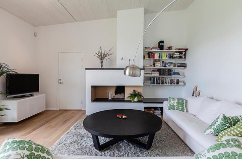 Home Interior in Sweeden - Open living area