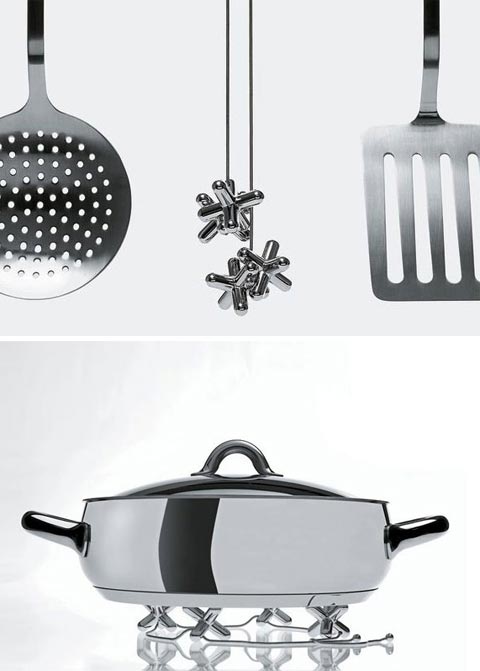 kitchen trivet alessi tripod - Alessi Tripod Trivet: Jack Up The Heat