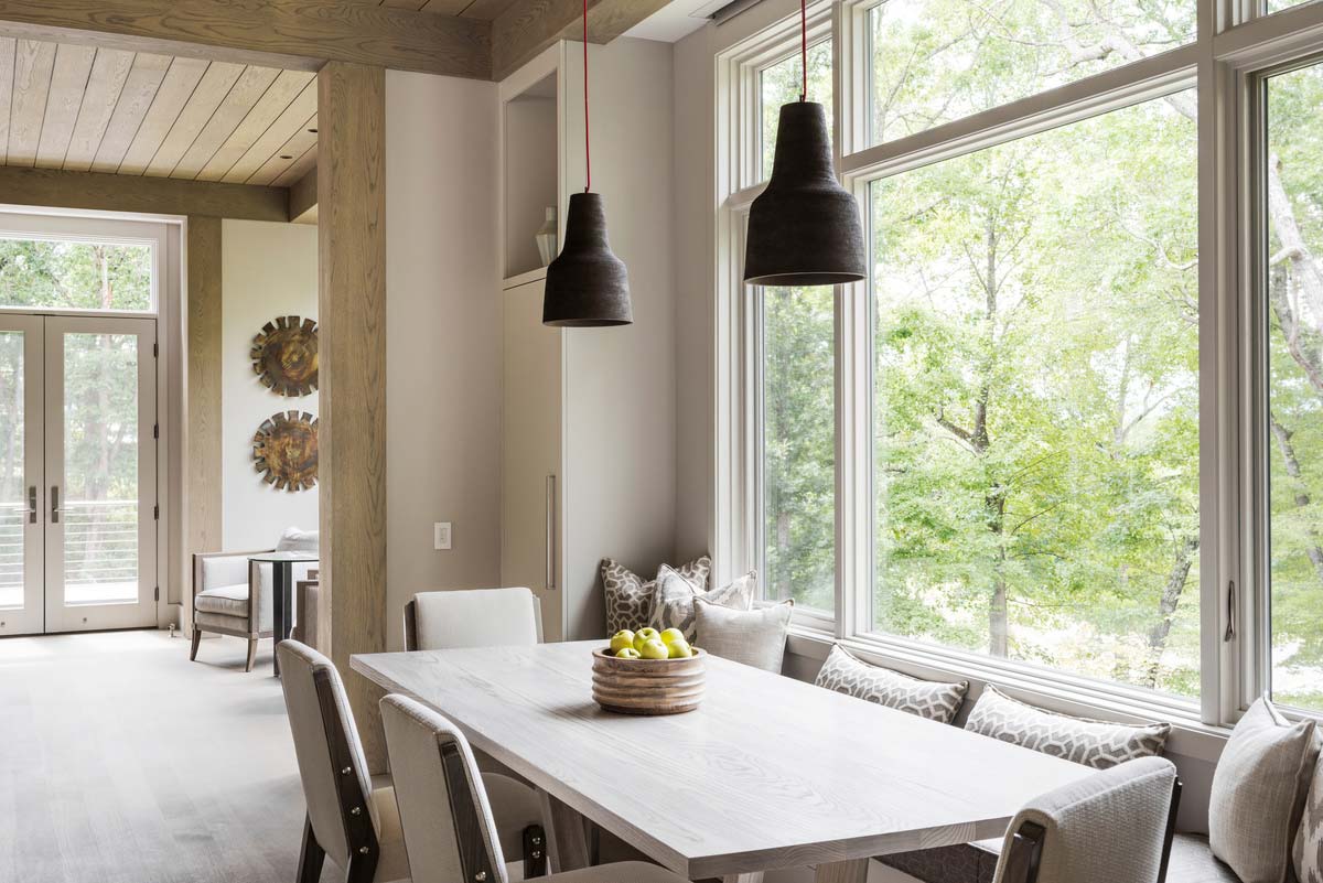 l shape farmhouse dining design - Mill Spring Modern Farmhouse