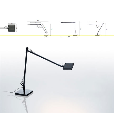 led task lamp kelvin 61 - FLOS Kelvin LED collection: warm light and human comfort