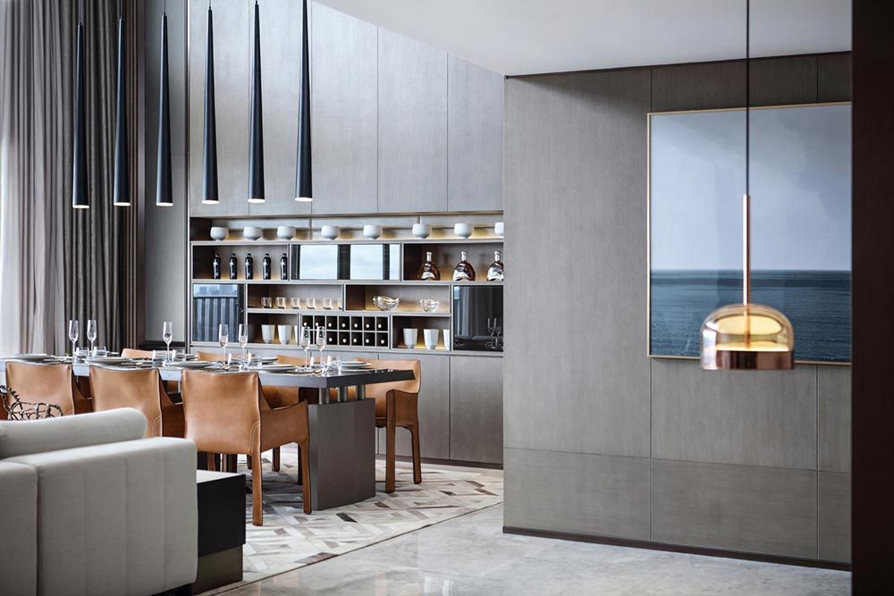 luxury apartment interior design dining ccd 1000x667 - Mangrove Bay Residence