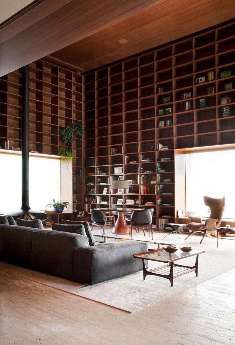 Stunning Penthouse Living Midcentury Modern Layout image