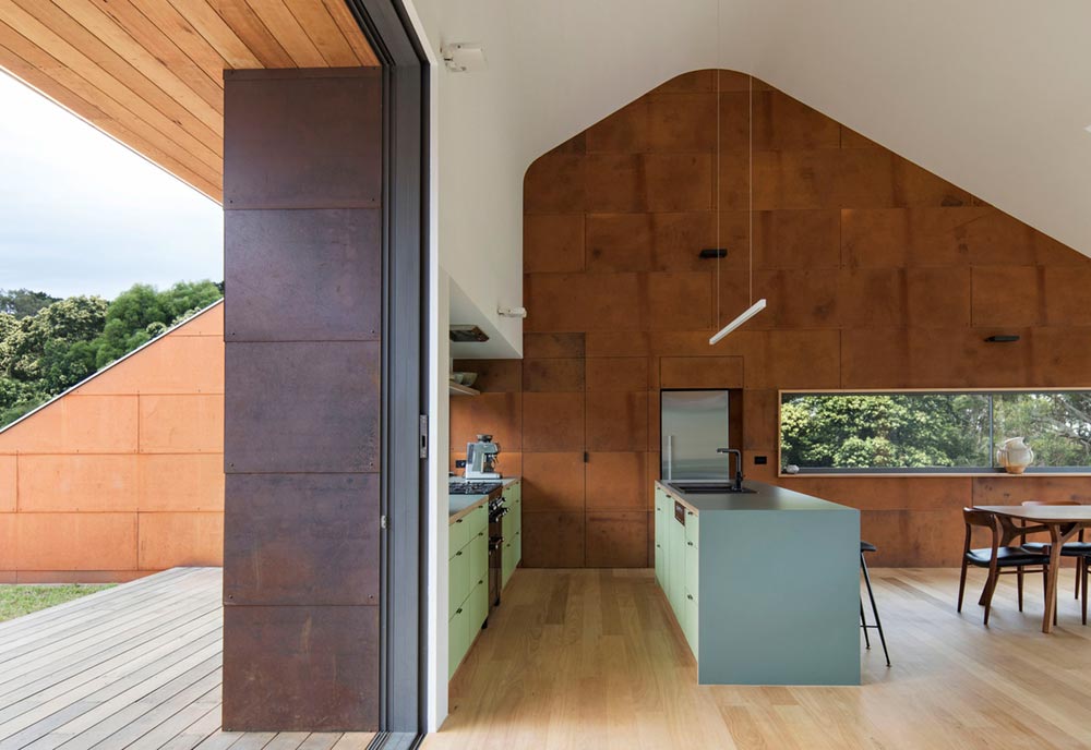 modern a frame house kitchen ab - Tucks Ridge House