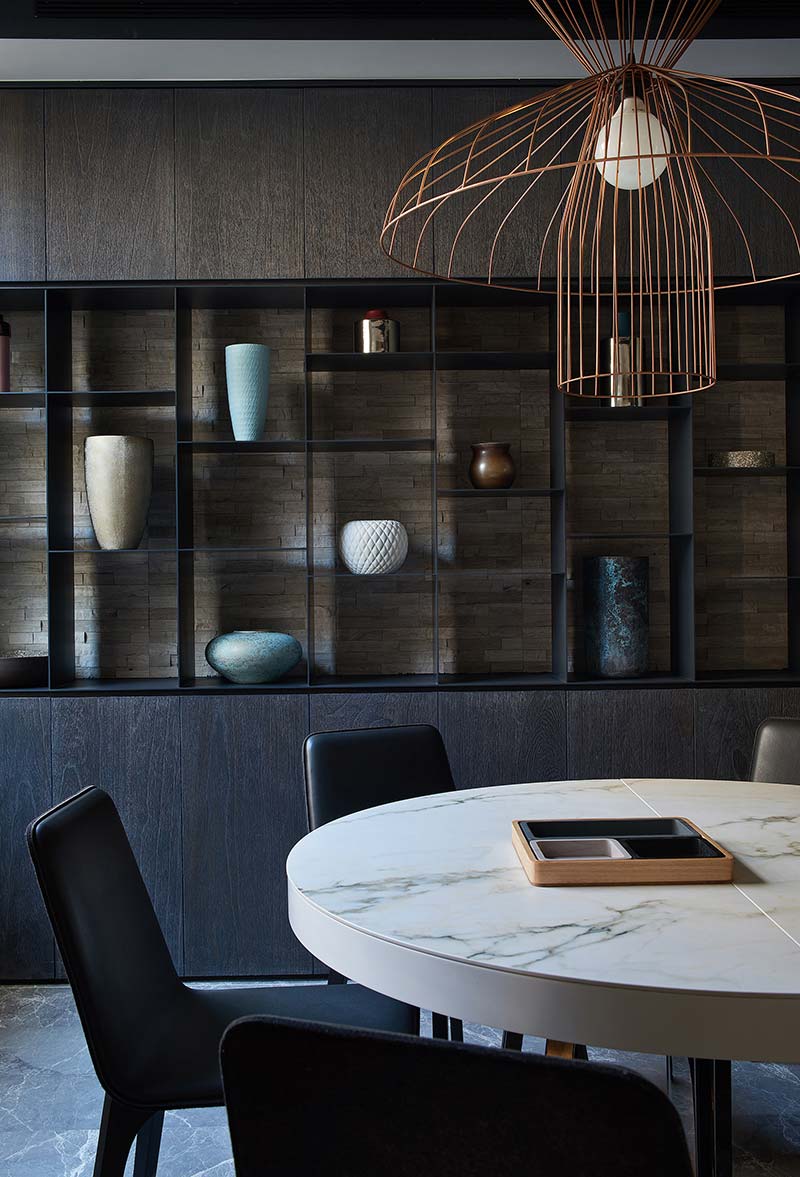 modern apartment design dining 2 - Black Soul Apartment